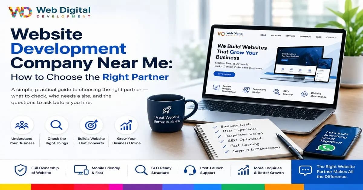 Choosing a website development company near me for your business