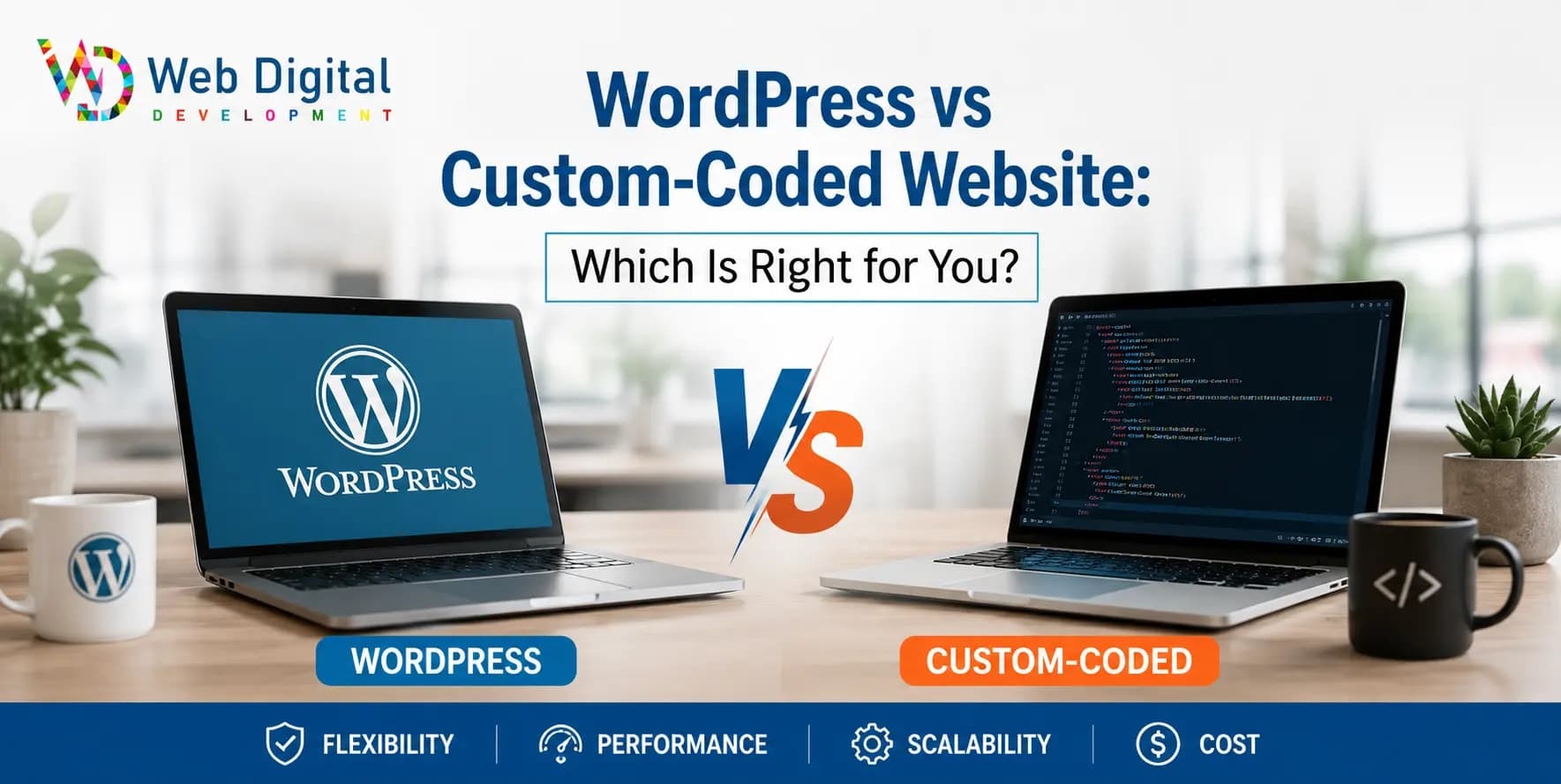 WordPress vs Custom-Coded Website: Which Is Right for You?
