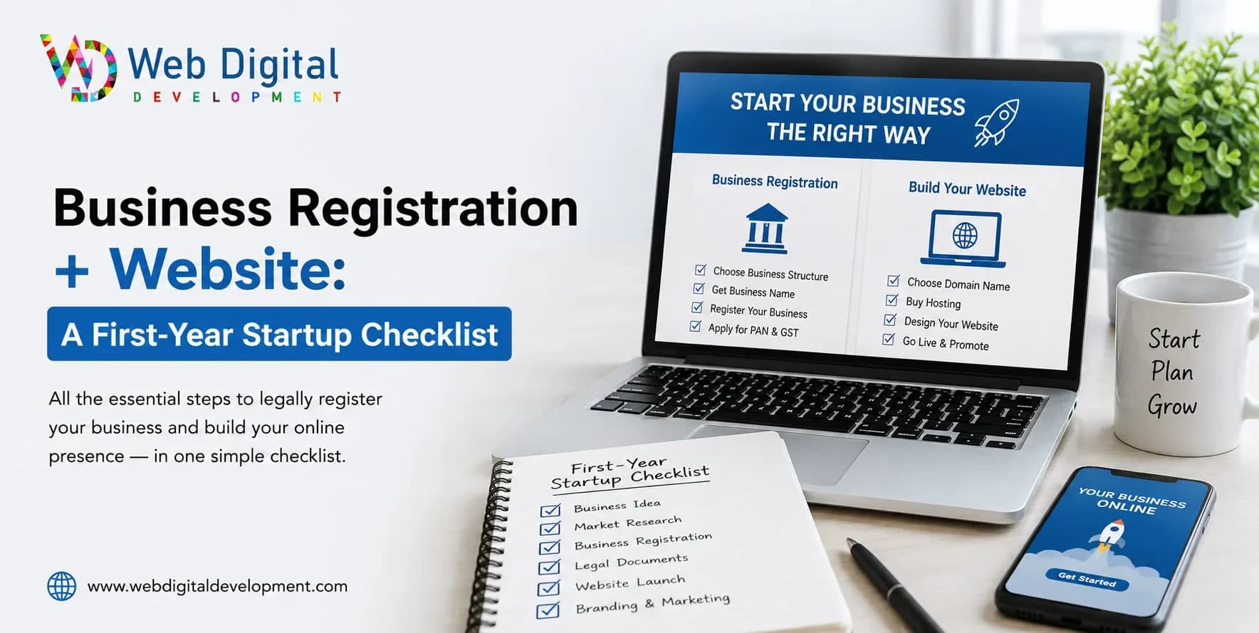 Business Registration + Website: A First-Year Startup Checklist